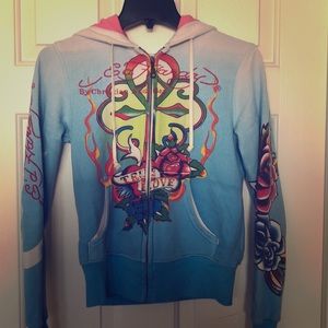 Ed Hardy zip up sweatshirt